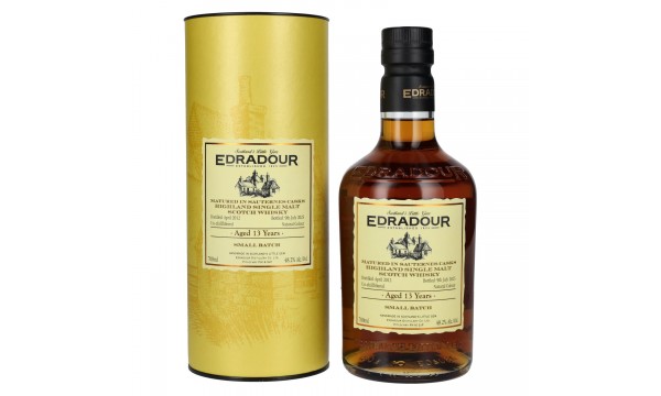 Edradour 13 Years Old First Fill Sauternes Hogsheads #168,169,171,172,173,174 Small Batch 2012 48,2% 0,7l dovanų dėžutėje