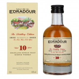 Edradour 10 Years Old Highland Single Malt Scotch Whisky 46% Vol. 0,2l dovanų dėžutėje