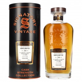 Signatory Vintage NORTH BRITISH 34 Years Old Refill Oloroso Cask Strength #262086 1991 52,9% Vol. 0,7l dovanų dėžutėje