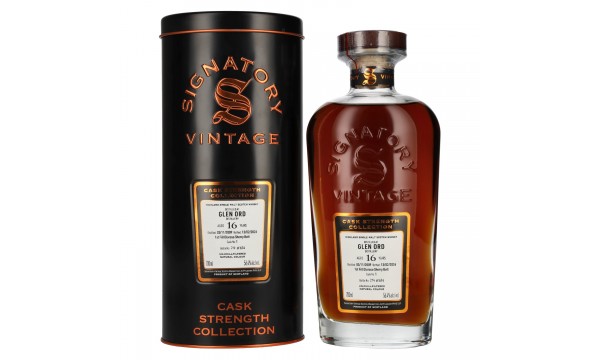 Signatory Vintage GLEN ORD 16 Years Old Cask Strength Collection #1 2009 56,4% Vol. 0,7l į metalinėje dėžutėje Signatory Vintage GLEN ORD 16 Years Old Cask Strength Collection #1 2009 56,4% Vol. 0,7l į metalinėje dėžutėje