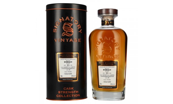 Signatory Vintage BENRIACH 11 Years Old Cask Strength Collection #104 2015 58,5% Vol. 0,7l dovanų dėžutėje Signatory Vintage BENRIACH 11 Years Old Cask Strength Collection #104 2015 58,5% Vol. 0,7l dovanų dėžutėje