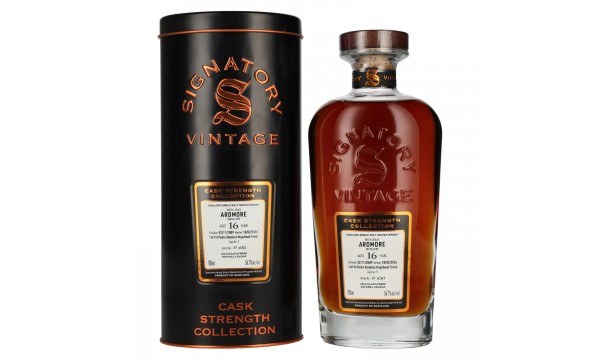 Signatory Vintage ARDMORE 16 Years Old Cask Strength Collection 2009 56,7% Vol. 0,7l metalinėje dėžutėje