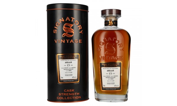 Signatory Vintage ARDLAIR 15 Years Old Refill Oloroso Sherry Butt Cask Strength 2011 64% Vol. 0,7l dovanų dėžutėje Signatory Vintage ARDLAIR 15 Years Old Refill Oloroso Sherry Butt Cask Strength 2011 64% Vol. 0,7l dovanų dėžutėje