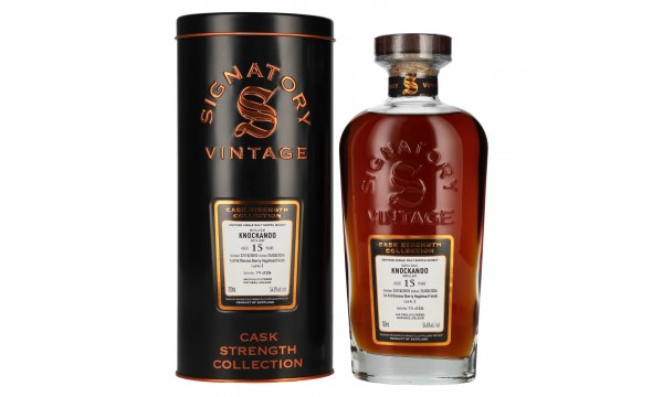 Signatory Vintage KNOCKANDO 15 Years Old 1st Fill Oloroso Sherry Cask Strength #5 2010 54,6% Vol. 0,7l tinboxe