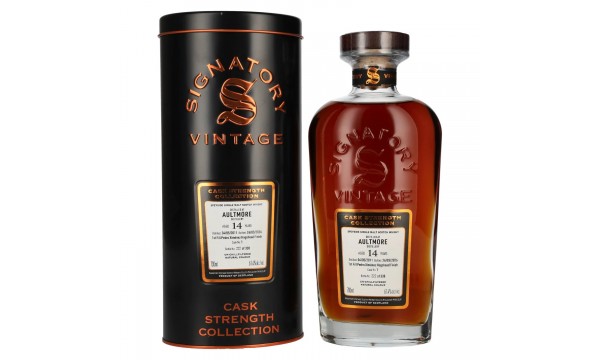 Signatory Vintage AULTMORE 14 Years Old 1st Fill PX Hogshead Cask Strength #1 2011 61,4% Vol. 0,7l dėžutėje