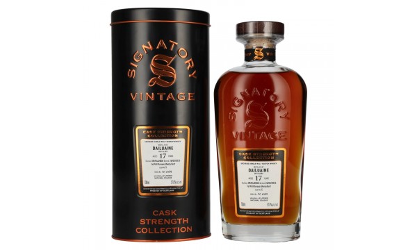 Signatory Vintage DAILUAINE 17 Years Old 1st Fill Oloroso Cask Strength #5 2008 57% Vol. 0,7l dovanų dėžutėje Signatory Vintage DAILUAINE 17 Years Old 1st Fill Oloroso Cask Strength #5 2008 57% Vol. 0,7l dovanų dėžutėje