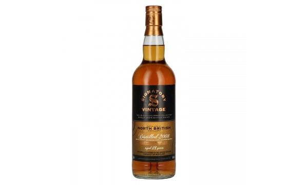 Signatory Vintage NORTH BRITISH 18 Years Old 1st Fill Sherry & Refill Bourbon Cask 2008 46% Vol. 0,7l Signatory Vintage NORTH BRITISH 18 Years Old 1st Fill Sherry & Refill Bourbon Cask 2008 46% Vol. 0,7l