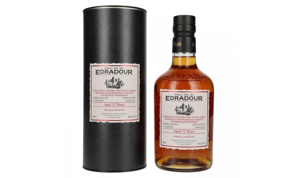 Edradour 12 Years Old Burgundy Cask Highland Single Malt Whisky 46% Vol. 0,7l dovanų dėžutėje
