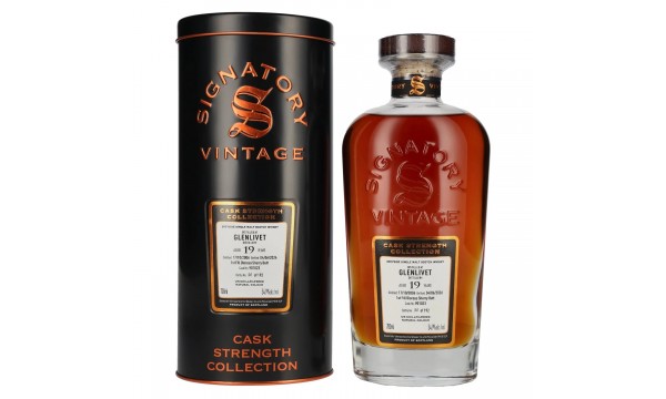 Signatory Vintage GLENLIVET 19 Years Old Cask Strength Collection #901023 2006 54,9% Vol. 0,7l metalinėje dėžutėje Signatory Vintage GLENLIVET 19 Years Old Cask Strength Collection #901023 2006 54,9% Vol. 0,7l metalinėje dėžutėje