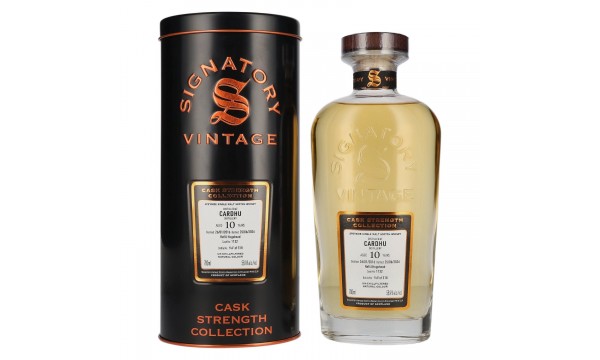 Signatory Vintage CARDHU 10 Years Old Refill Hogshead Cask Strength #1132 2016 58,4% Vol. 0,7l dėžutėje