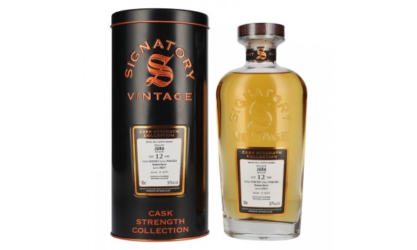 Signatory Vintage JURA 12 Years Old Bourbon Barrel Cask Strength #700377 2014 58,9% Vol. 0,7l dovanų dėžutėje