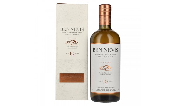 Ben Nevis 10 Years Old Single Highland Malt Scotch Whisky 46% Vol. 0,7l dovanų dėžutėje