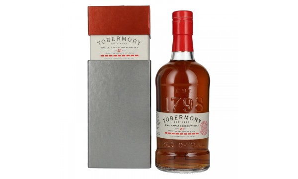 Tobermory 21 Years Old Single Malt Oloroso Cask Finish 46,3% Vol. 0,7l dovanų dėžutėje Tobermory 21 Years Old Single Malt Oloroso Cask Finish 46,3% Vol. 0,7l dovanų dėžutėje