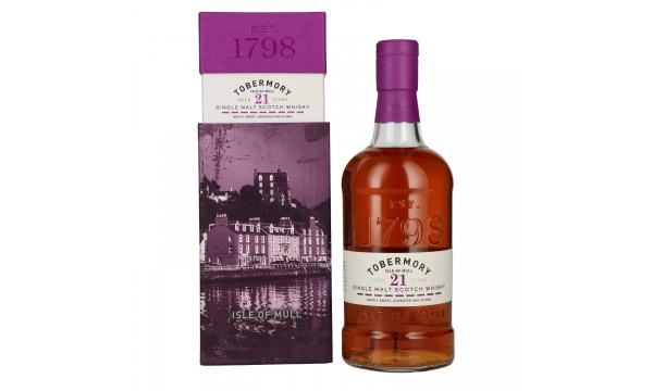 Tobermory 21 Years Old Single Malt Oloroso Cask Finish 46,3% Vol. 0,7l dovanų dėžutėje
