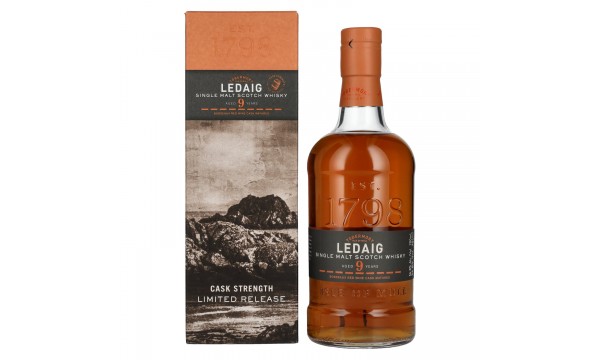 Ledaig 9 Years Old Bordeaux Red Wine Cask Strength Limited Release 2012 56,8% Vol. 0,7l dovanų dėžutėje
