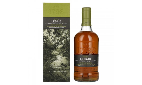 Ledaig Triple Wood Single Malt Scotch Whisky Limited Edition 53,8% Vol. 0,7l dovanų dėžutėje