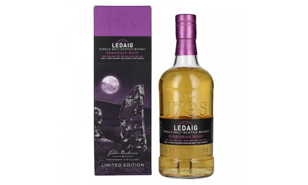 Ledaig 10 Years Old HEBRIDEAN MOON Single Malt Limited Edition 58,8% Vol. 0,7l dovanų dėžutėje