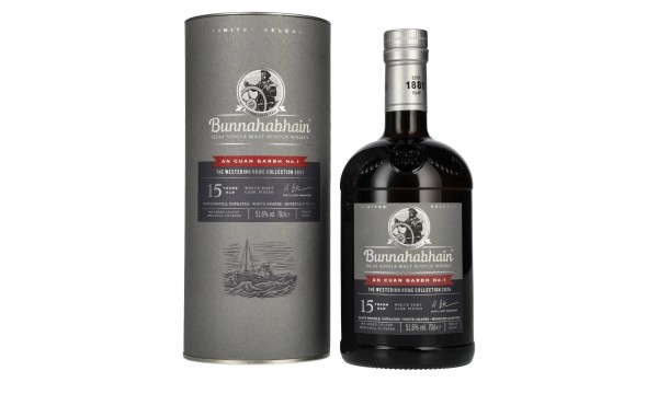 Bunnahabhain 15 Years AN CUAN GARBH No. 1 The Westering Home Collection Release 2026 51,6% Vol. 0,7l dovanų dėžutėje Bunnahabhain 15 Years AN CUAN GARBH No. 1 The Westering Home Collection Release 2026 51,6% Vol. 0,7l dovanų dėžutėje
