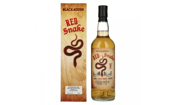 Blackadder 8 Years Old RED SNAKE Raw Cask Single Malt Scotch Whisky 60,6% Vol. 0,7l dovanų dėžutėje