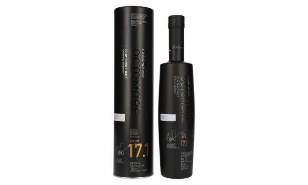 Octomore EDITION: 17.1 Super Heavily Peated Islay Single Malt Release 2026 59,7% Vol. 0,7l dėžutėje