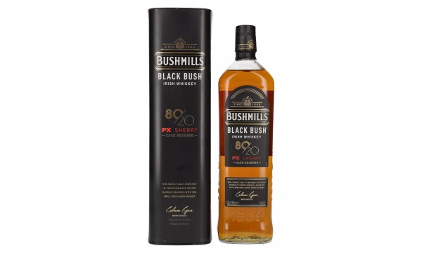 Bushmills BLACK BUSH 80/20 PX Sherry Cask Reserve Irish Whiskey 40% Vol. 1l dovanų dėžutėje Bushmills BLACK BUSH 80/20 PX Sherry Cask Reserve Irish Whiskey 40% Vol. 1l dovanų dėžutėje