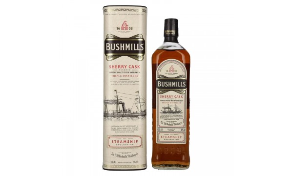 Bushmills SHERRY CASK Reserve The Steamship Collection 40% Vol. 1l dovanų dėžutėje Bushmills SHERRY CASK Reserve The Steamship Collection 40% Vol. 1l dovanų dėžutėje
