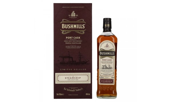 Bushmills PORT CASK Reserve The Steamship Collection 40% Vol. 0,7l dovanų dėžutėje