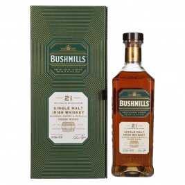 Bushmills 21 Years Old RARE Single Malt Irish Whiskey 46% Vol. 0,7l dovanų dėžutėje