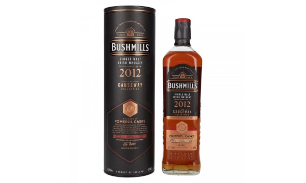 Bushmills THE CAUSEWAY COLLECTION Single Malt Pomerol Casks 2012 54,2% Vol. 0,7l dovanų dėžutėje