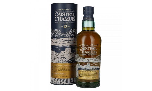 Caisteal Chamuis 12 Years Old Sherry Casks Heavily Peated Blended Malt 46% Vol. 0,7l dovanų dėžutėje