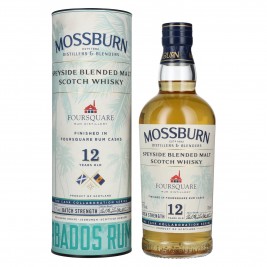 Mossburn FOURSQUARE 12 Years Old Rum Casks Whisky Batch Strength 57,7% Vol. 0,7l dovanų dėžutėje