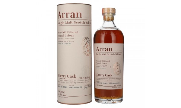 Arran Single Malt SHERRY CASK The Bodega 55,8% Vol. 0,7l dovanų dėžutėje