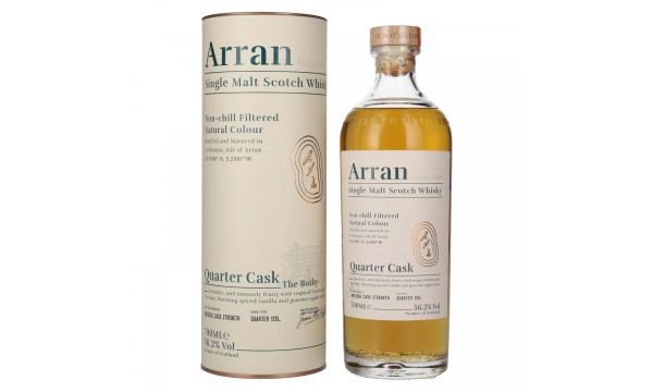 Arran Quarter Cask THE BOTHY 56,2% Vol. 0,7l dovanų dėžutėje