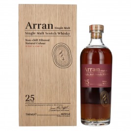 Arran 25 Years Old Single Malt Scotch Whisky 46% Vol. 0,7l medinėje dėžėje