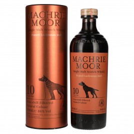Arran MACHRIE MOOR 10 Years Old Peated Lochranza Malt 46% Vol. 0,7l dovanų dėžutėje