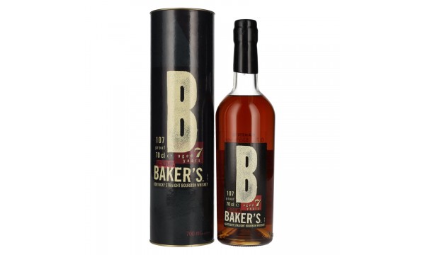 Baker's 7 Years Old Kentucky Straight Bourbon Whiskey 53,5% Vol. 0,7l dovanų dėžutėje