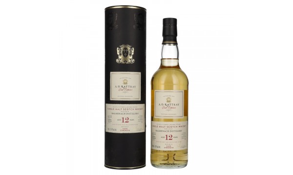 A.D. Rattray 12 Years Old BALMENACH Bourbon Hogshead Whisky 2012 56,7% Vol. 0,7l dovanų dėžutėje
