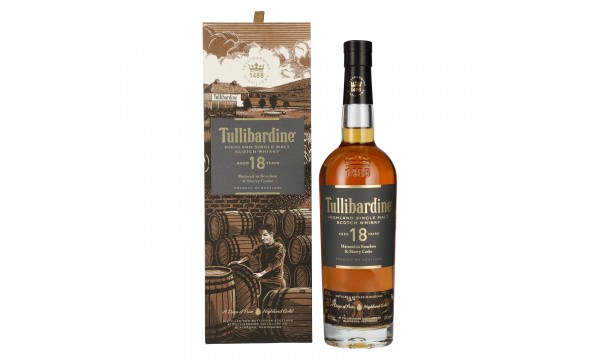 Tullibardine 18 Years Old Highland Single Malt Scotch Whisky 43% Vol. 0,7l dovanų dėžutėje