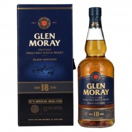 Glen Moray 18 Years Old Elgin Heritage 47,2% Vol. 0,7l dovanų dėžutėje