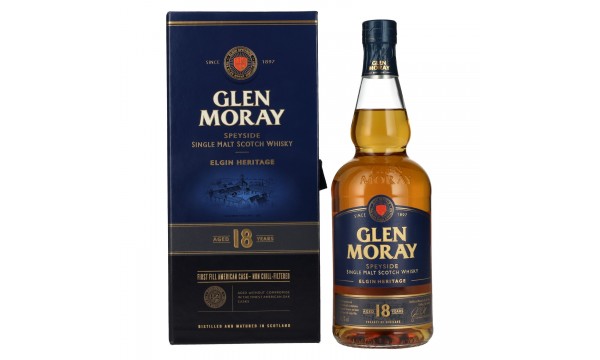Glen Moray 18 Years Old Elgin Heritage 47,2% Vol. 0,7l dovanų dėžutėje