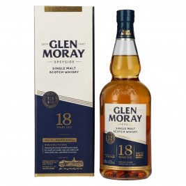 Glen Moray 18 Years Old Speyside Single Malt 47,2% Vol. 0,7l Dovanų dėžutėje