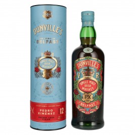 Dunville's 12 Years Old Single Malt Irish Whiskey PX Cask 46% Vol. 0,7l dovanų dėžutėje