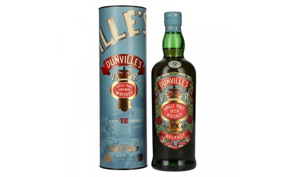 Dunville's 12 Years Old Single Malt Irish Whiskey PX Cask 46% Vol. 0,7l dovanų dėžutėje