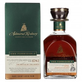 Admiral Rodney HMS FORMIDABLE Rare Saint Lucia Rum 40% Vol. 0,7l dovanų dėžutėje