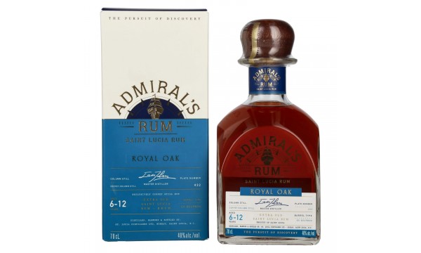 Admiral's ROYAL OAK Extra Old Saint Lucia Rum 40% Vol. 0,7l dovanų dėžutėje