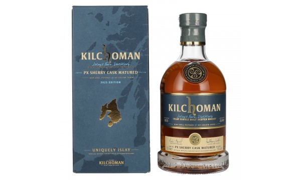Kilchoman PX Sherry Cask Matured Islay Single Malt Scotch Whisky 2023 50% Vol. 0,7l dovanų dėžutėje