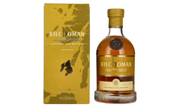 Kilchoman SAUTERNES CASK MATURED Islay Single Malt Limited Edition 2024 50% Vol. 0,7l dovanų dėžutėje