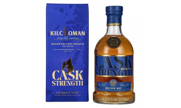 Kilchoman MACHIR BAY Cask Strength Islay Single Malt Scotch Whisky Edition 2025 58,1% Vol. 0,7l dovanų dėžutėje