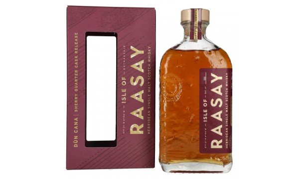 Isle of RAASAY Dùn Cana Sherry Quarter Cask Release 52% Vol. 0,7l dovanų dėžutėje
