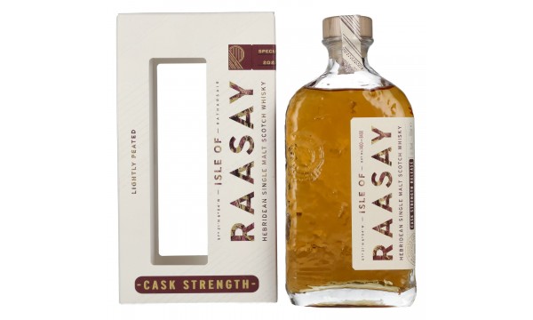 Isle of RAASAY Cask Strength Hebridean Single Malt 2024 61,3% Vol. 0,7l dovanų dėžutėje Isle of RAASAY Cask Strength Hebridean Single Malt 2024 61,3% Vol. 0,7l dovanų dėžutėje